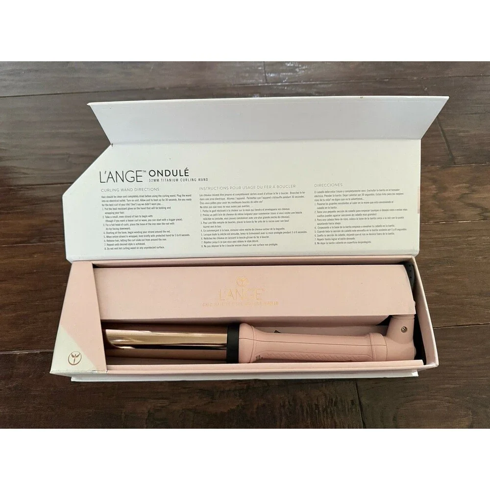 L'Ange Ondule Titanium Curling Wand, 32MM, Corrosion Resistant, Ionic, Infrared